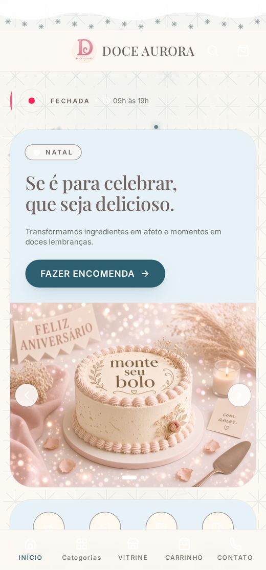 Catálogo com o tema Natal — passo 5